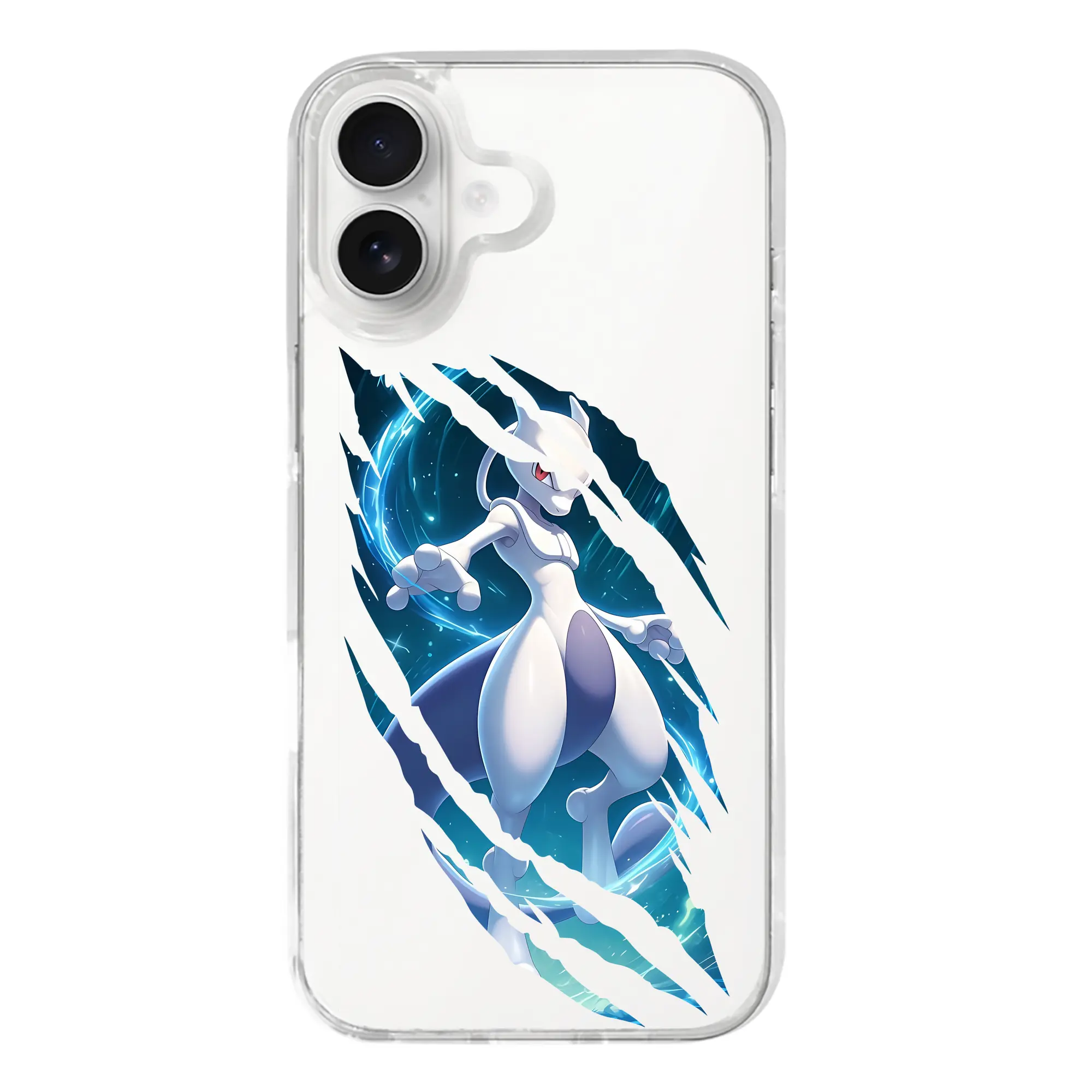 ポケモン グッズ,ミュウツー - iPhone 17シリーズ 透明スマホケース – 薄型・耐衝撃・精密フィット保護カバー